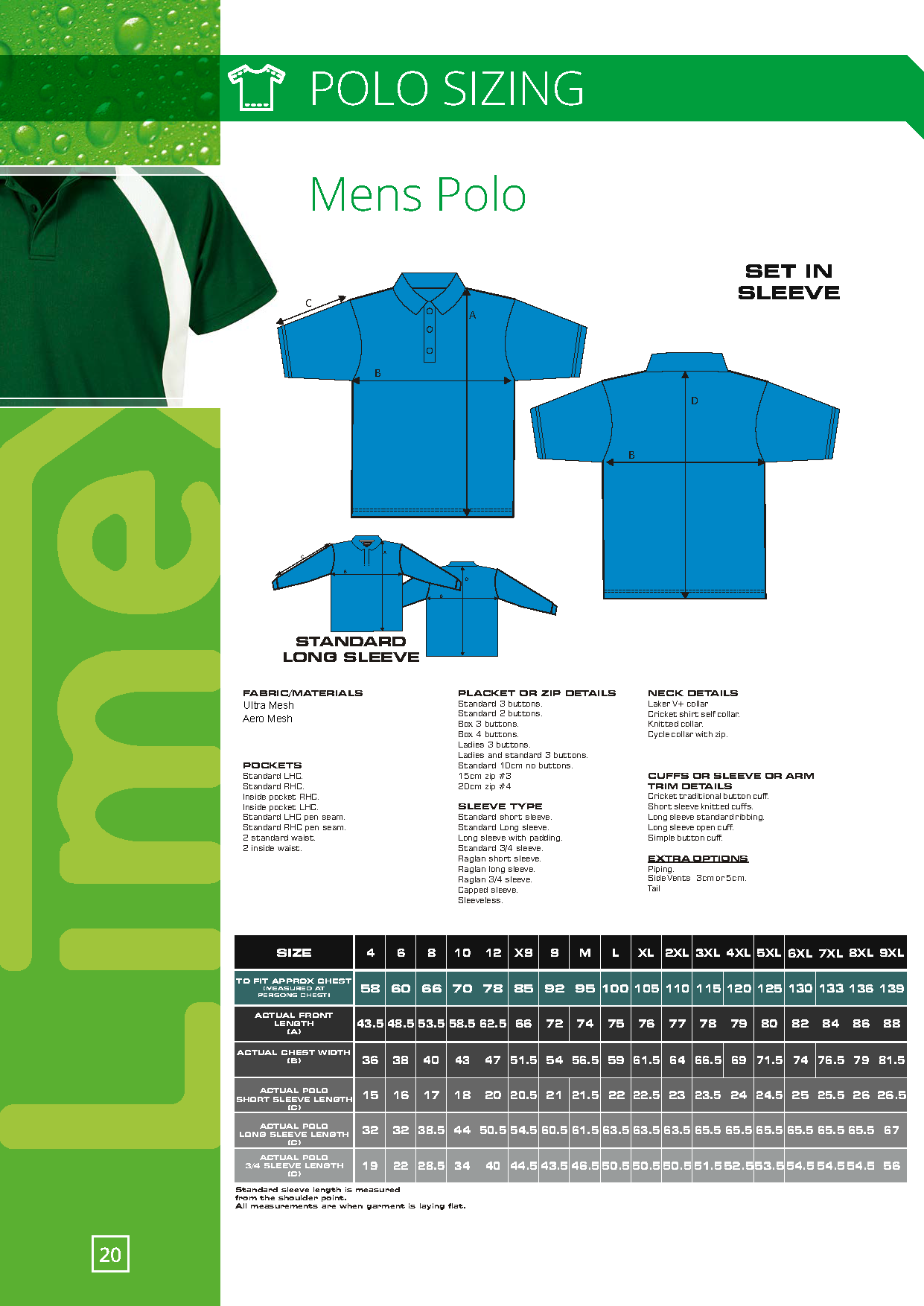 Mens Sizing